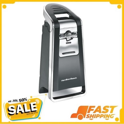 Hamilton Beach Smooth Edge Automatic Electric Can Opener, Black & Stainless