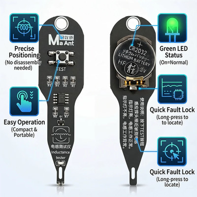 M093 Inductance Tester Motherboard Coil Tester Inductor Detector Repair Tool