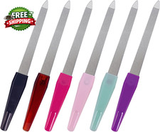 Metal Nail File 6 Pcs , Nail Files for Natural Nails Made of Stainless Steel, S