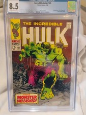 The Incredible Hulk #105 cgc 8.5 (Marvel Comics July 1968)