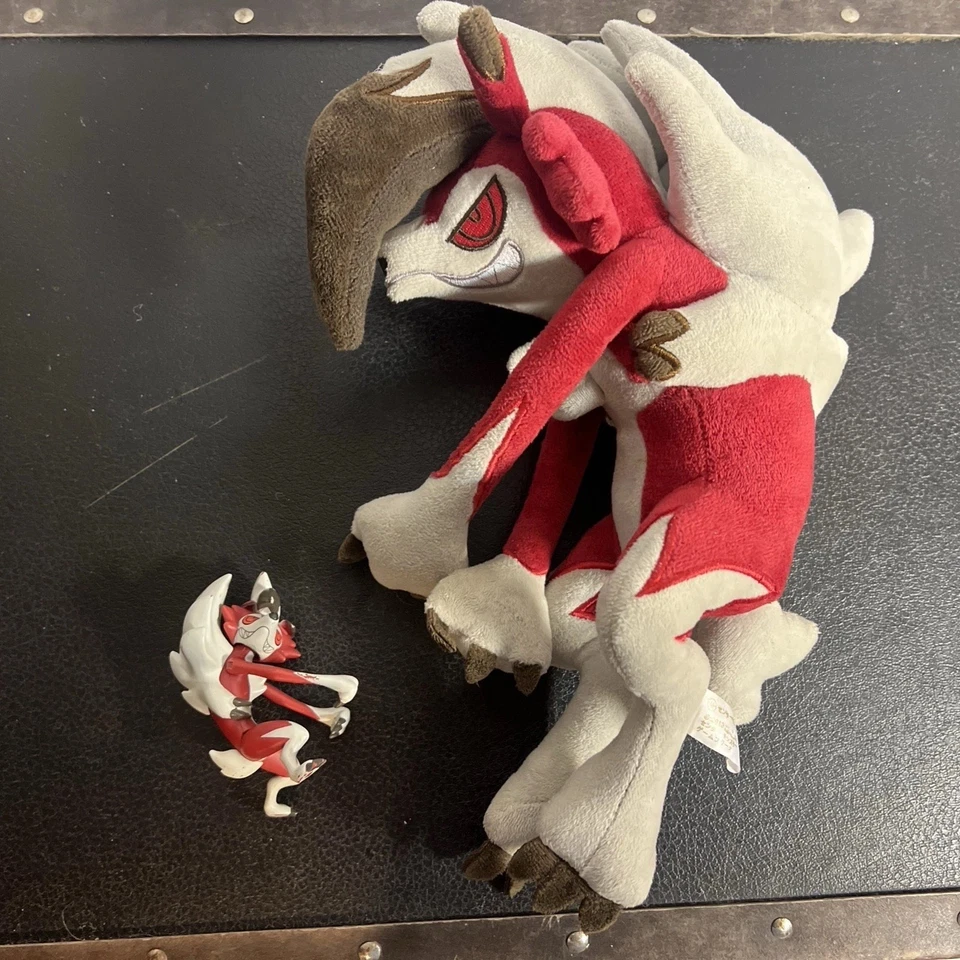 Tomy Lycanroc Midnight Form Pokemon Moncolle Ex Figure & Official Japan Plush - Image 2 of 4