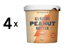 4 x Myprotein Natural Peanut Butter (1000g) Smooth (9,25 EUR/kg)