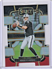 2023 Panini Select Aidan O'Connell #58 Black & Red Prizm Die-Cut (RC) RAIDERS