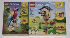 LEGO Creator 3-in-1 Exotic Pink Parrot 31144 & Birdhouse 31143 New in Sealed Box