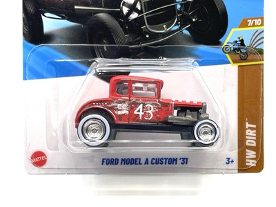 2025 Hot Wheels Ford Model A Custom 31 (red) #140 SUPER CUSTOM WHEEL SWAP by AEB