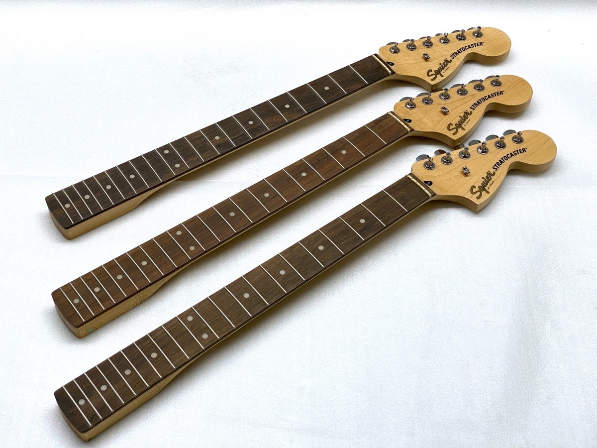 3-Pack Fender Squier Strat 70's Style LARGE HEADSTOCK Neck Laurel
