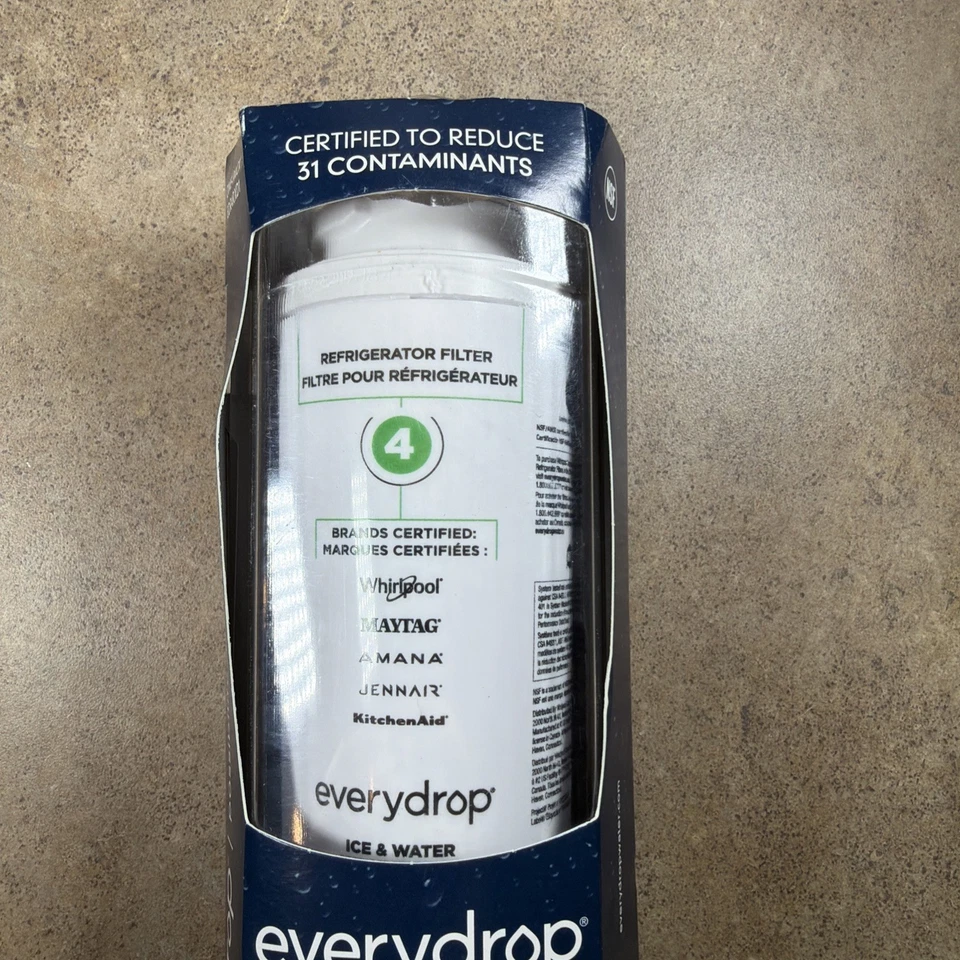 NEW Every Drop Refrigerator Ice & Water Filter 4 Whirlpool JennAir (EDR4RXD1) - Image 3 of 4