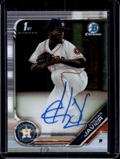 2019 Bowman Chrome Cristian Javier Auto Autograph 1st Prospect #CPA-CJ Astros