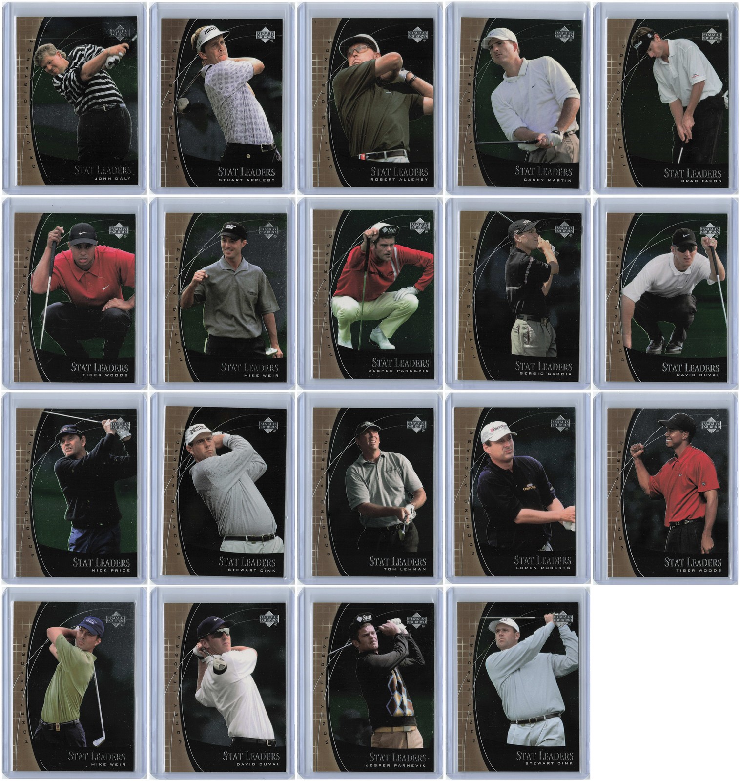 2001 Upper Deck Golf Stat Leaders
