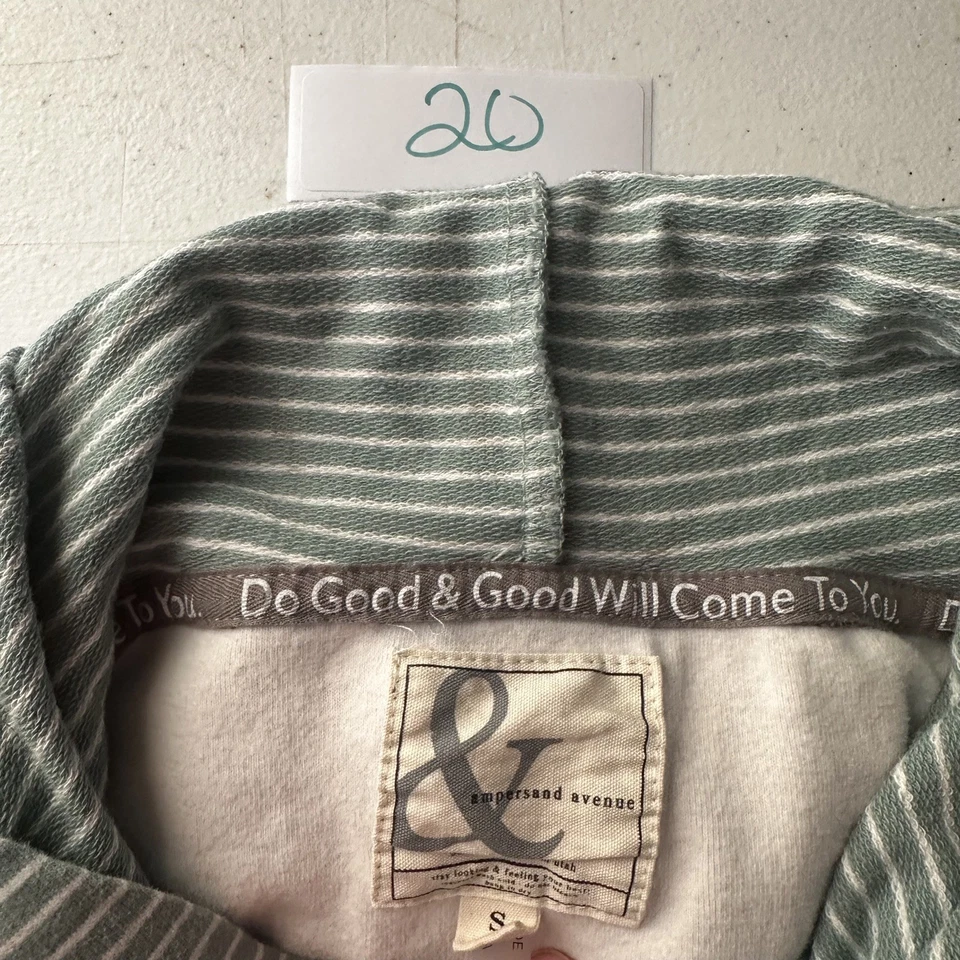 Ampersand двойной с капюшоном толстовка женщин маленький цветочный мягкий эластичный пуловер S - Изображение 2 из 4