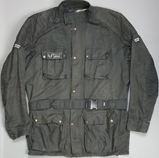 Belstaff Trialmaster Jacket Mens XL Drizabone Wax Cotton Motorcycle