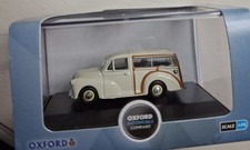 Oxford Diecast 76MMT001 Morris Minor Traveller Old English White 1:76 OO Gauge