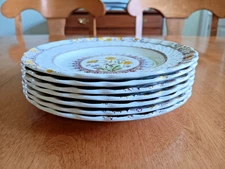 Vintage Spode Copeland BUTTERCUP Set of 7 Bread/Butter Plates Old Backstamp