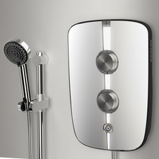 Aqualisa LMEP9501 Lumi+ 9.5kW Electric Shower With Mirrored Fascia
