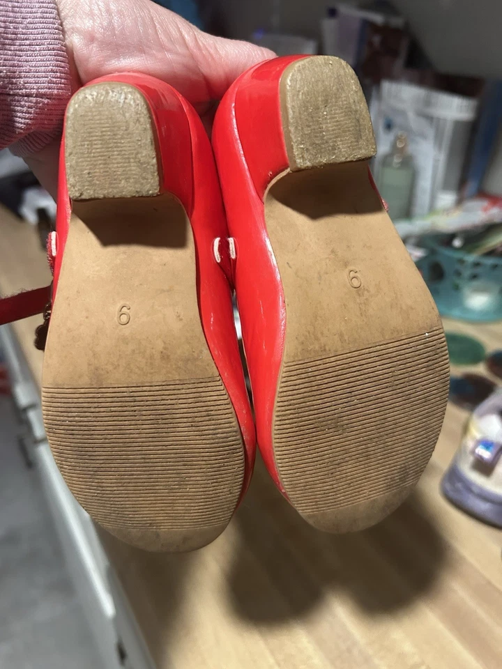 Ребенок ясельного возраста красный рубин платье туфли размер 9 - Изображение 3 из 3