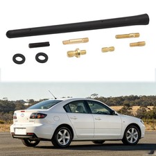 7 Aerial Antenna Mast Amfm Radio Short Black Wscrews For Mazda 3 2004-2018