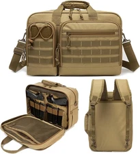 Tactical Gun Range Bag for Handguns and Ammo Pistol Case Shooting Range Backpack