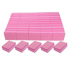 Nail Buffers (50 Pack), Mini Buffer Block Nail File for Acrylic Nails and 