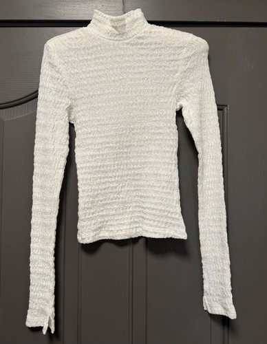ALLSAINTS Connie Francesco Long Sleeve Top Chalk White Size XS - Picture 5 of 11