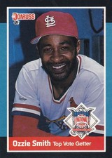 1988 Donruss MLB St Louis Cardinals Ozzie Smith Trading Card
