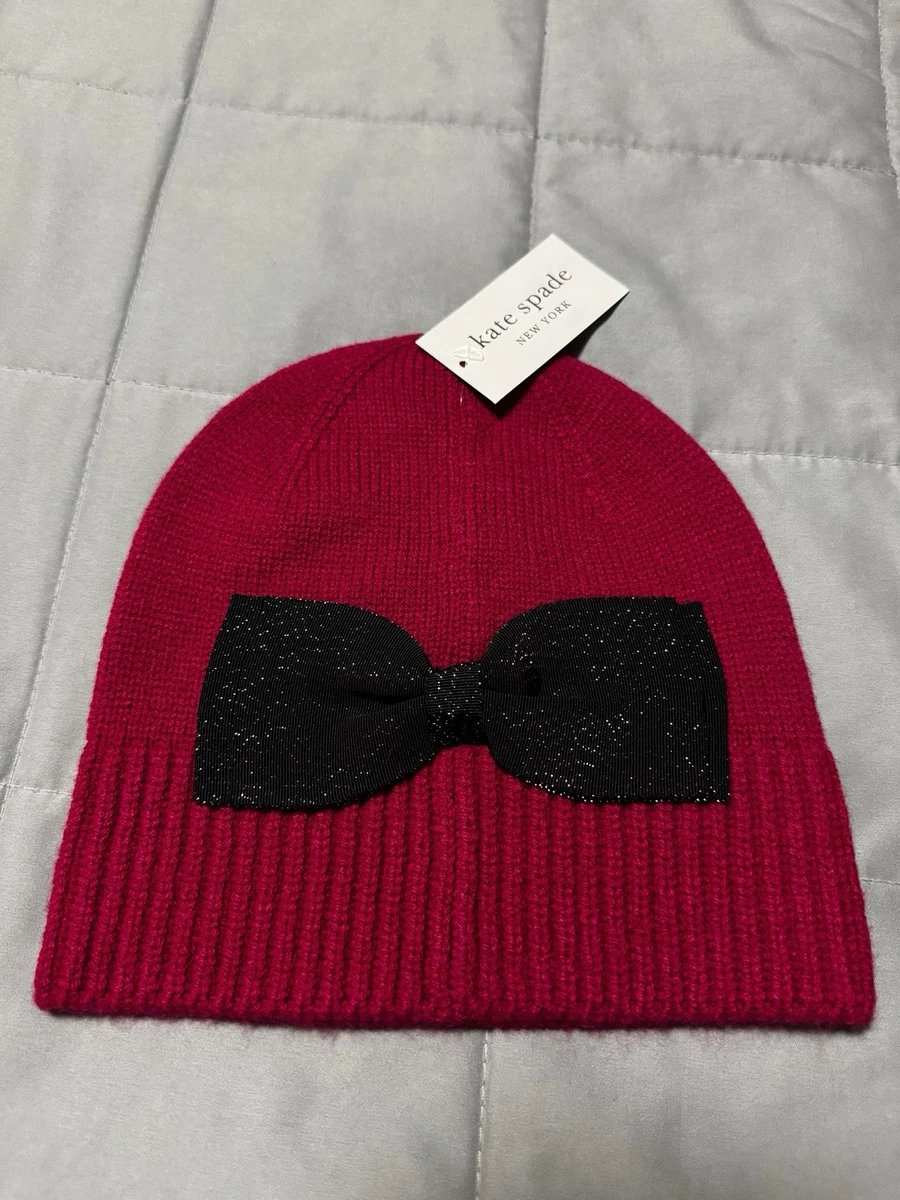 Kate Spade New York Bow Baseball Cap with Gold Spade Embelishment Engine Red NWT KS1004647_151?$mobileProductV3$ main image 2