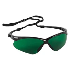 Kleenguard 25692 V30 Nemesis, Safety Glasses, Anti-Scratch, Green Lens, Black
