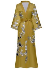 Kihnop Womens Floral Long Kimono Robe Long Satin Robe Long Silk Robe Ladies K...