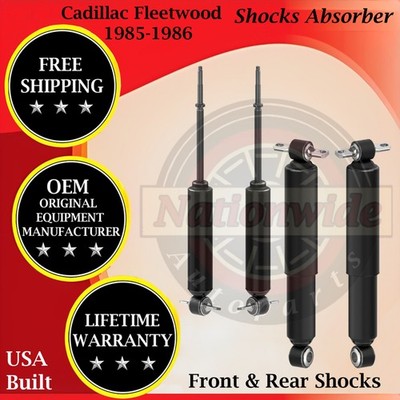 Monroe OEM Front & Rear Shocks For 1985-1986 Cadillac Fleetwood 9 Yr Warranty