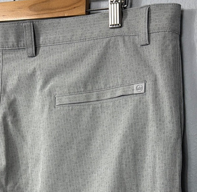 Peter Millar Men's 38 Gale Shorts Crown Performance All Over Print Graphic Golf