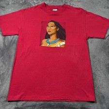 Vintage Pocahontas The Disney Store T-Shirt Medium Graphic Animated Film Promo