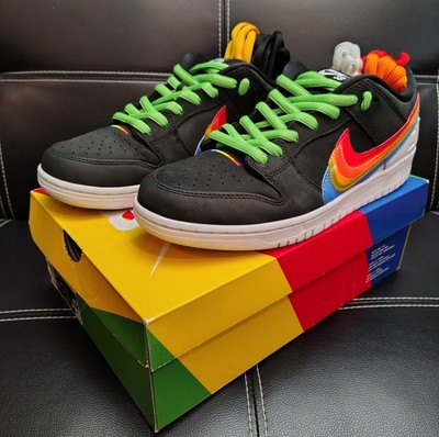 Sz US 12 Mens Pre-Owned Nike Polaroid SB Dunk Low DH7722-001 With Extra Laces