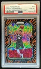 2020-21 Prizm Giannis Antetokounmpo Choice Tiger Stripe Prizm #111 Bucks PSA 10