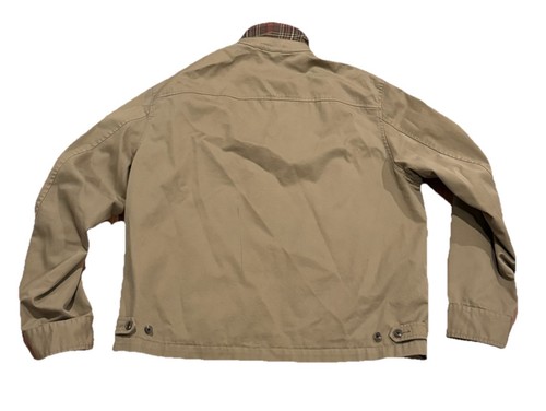 Vintage Polo Ralph Lauren Harrington Jacket Tan Plaid XL Country RRL - Picture 6 of 6