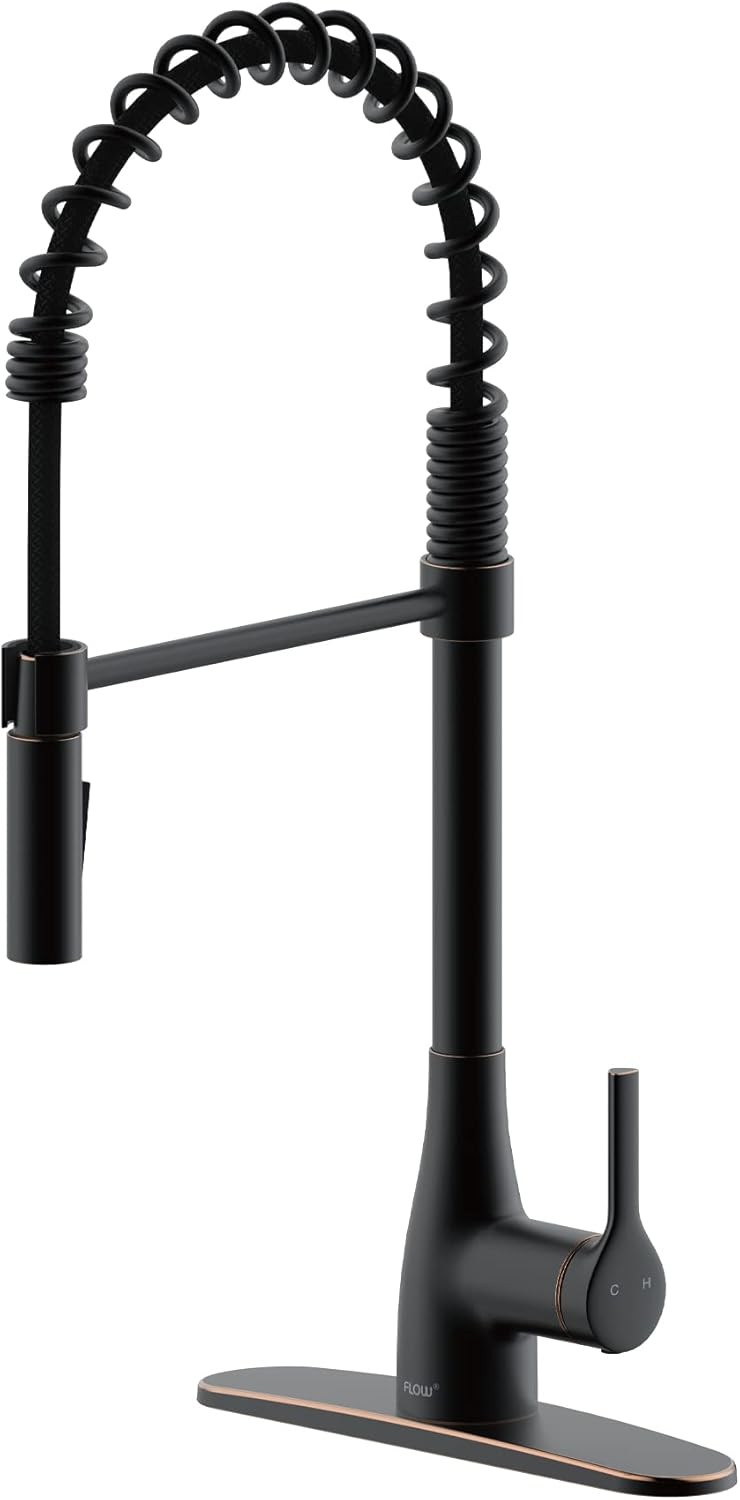 КУХОННЫЙ СМЕСИТЕЛЬ ДЛЯ БИО-БИДЕ FLOW С ВЫДВИЖНЫМ РАСПЫЛИТЕЛЕМ - БРОНЗА НАТЕРТАЯ МАСЛОМ 12190₽