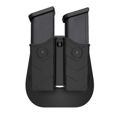 Universal Double Magazine Holster, 9mm 40 Dual Stack Mag Holder, .45 Single S...