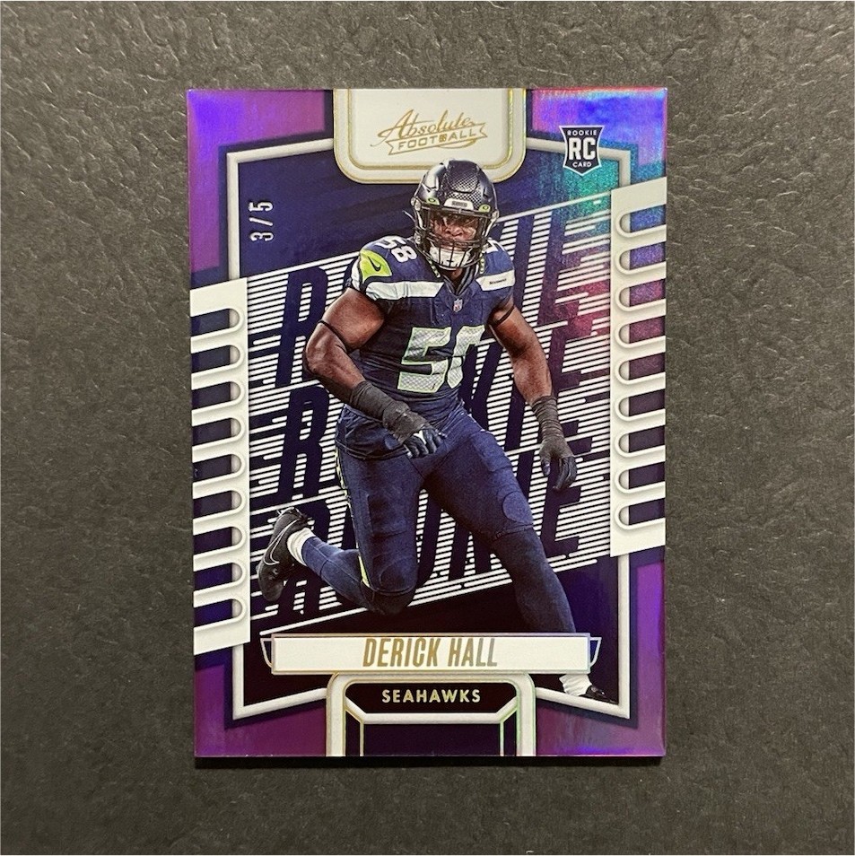 Derick Hall Panini Absolute #165 Purple