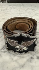 Eagle Belt Buckle By The Great American Buckle Co Serial QD1243 Vintage 1983