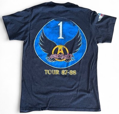Vintage Aerosmith Aero Force One 87-88 Tour Shirt Rare Size Medium