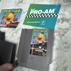 Pac Man TENGEN Grey (Nintendo NES) in Box Heavy Wear