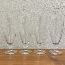Set (4) Bormioli Rocco Harmonia Footed Pilsner Wheat Beer Glass 8.5in 19.5oz