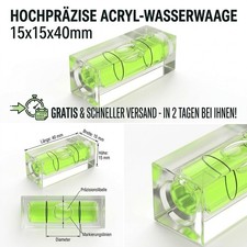Mini Wasserwaage Dosenlibelle 15x15x40mm Libelle Camping Wohnwagen Foto Stativ