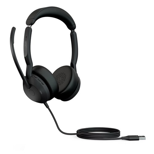 Jabra Evolve2 40 Stereo Headset (MS Teams, USB-A) - Black - 第 1/2 張圖片