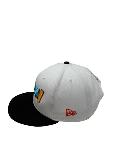 NBA Miami Heat 9FIFTY New Era City Edition Snapback Hat Cap Adult Size White - Picture 3 of 8