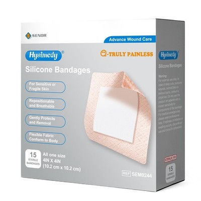 Hysimedy Silicone Adhesive Bandages Extra Large Sizes for Sensitive Fragile Skin