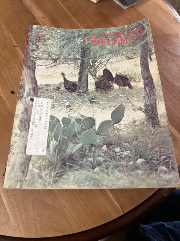  1974 The American Rifleman Magazines! Vintage Lot of (9)