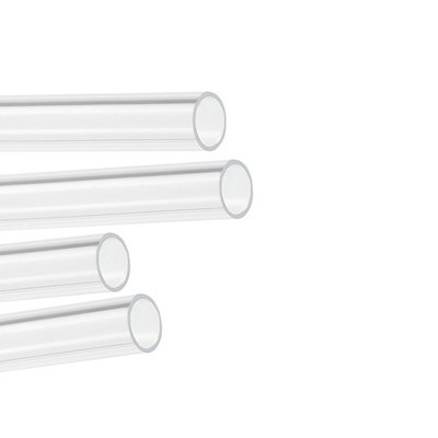 4pcs Acrylic Pipe Clear Rigid Round Tube 10mm ID 12mm OD 14'' for Lamp