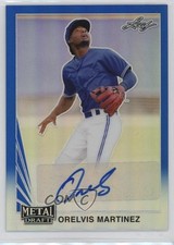 2020 Leaf Metal Draft 1990 Blue Rainbow 12/35 Orelvis Martinez #LA-OM1 Auto 1ku7