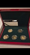 Luxembourg 5 x 2€ 2022 - 2023 Proof original BCL wood box