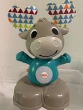 Fisher Price Linkimals Musical Moose Interactive Learning Toy W/ Lights N Music