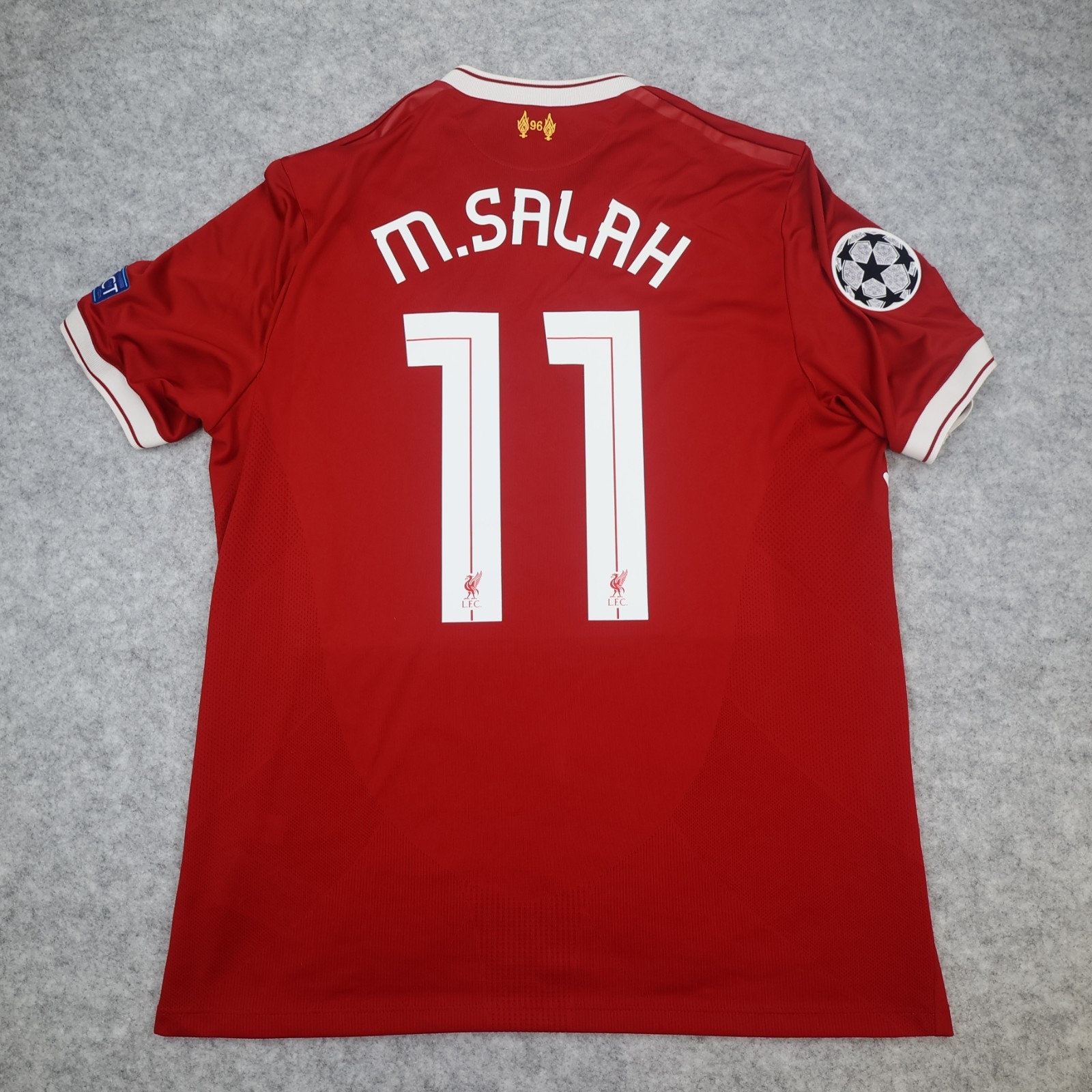 Liverpool Shirt Large Red Home Kit 2017 2018 New Balance Jersey Mo Salah 11